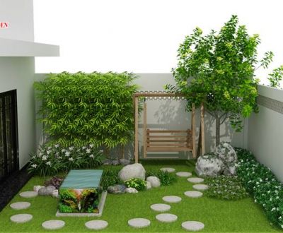 Gợi ý lựa chọn tiểu cảnh sân vườn mini cho nhà phố