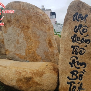 Mẫu đá cảnh trang trí tên bảng hiệu 006